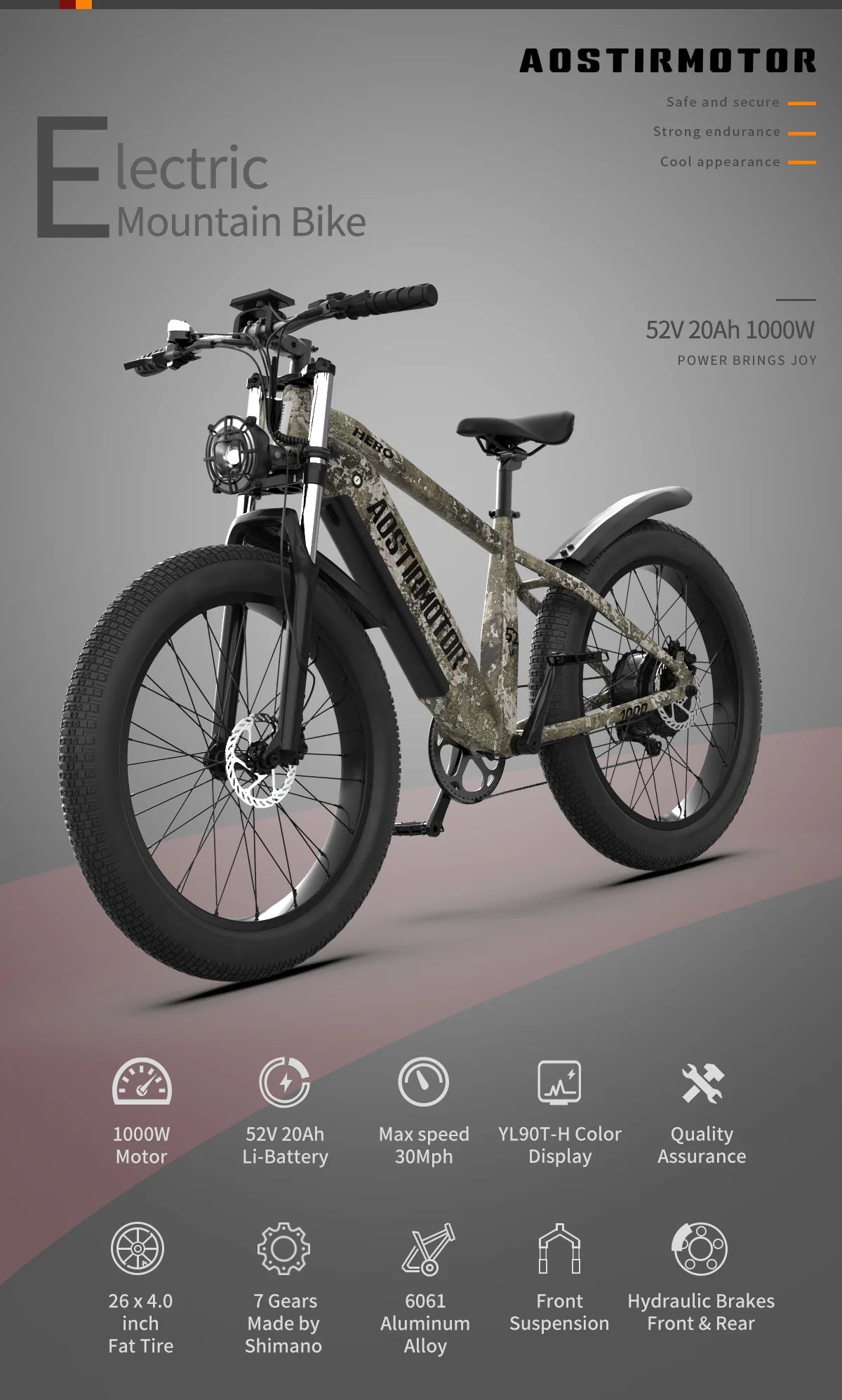 Off-road Electric Bike Hero