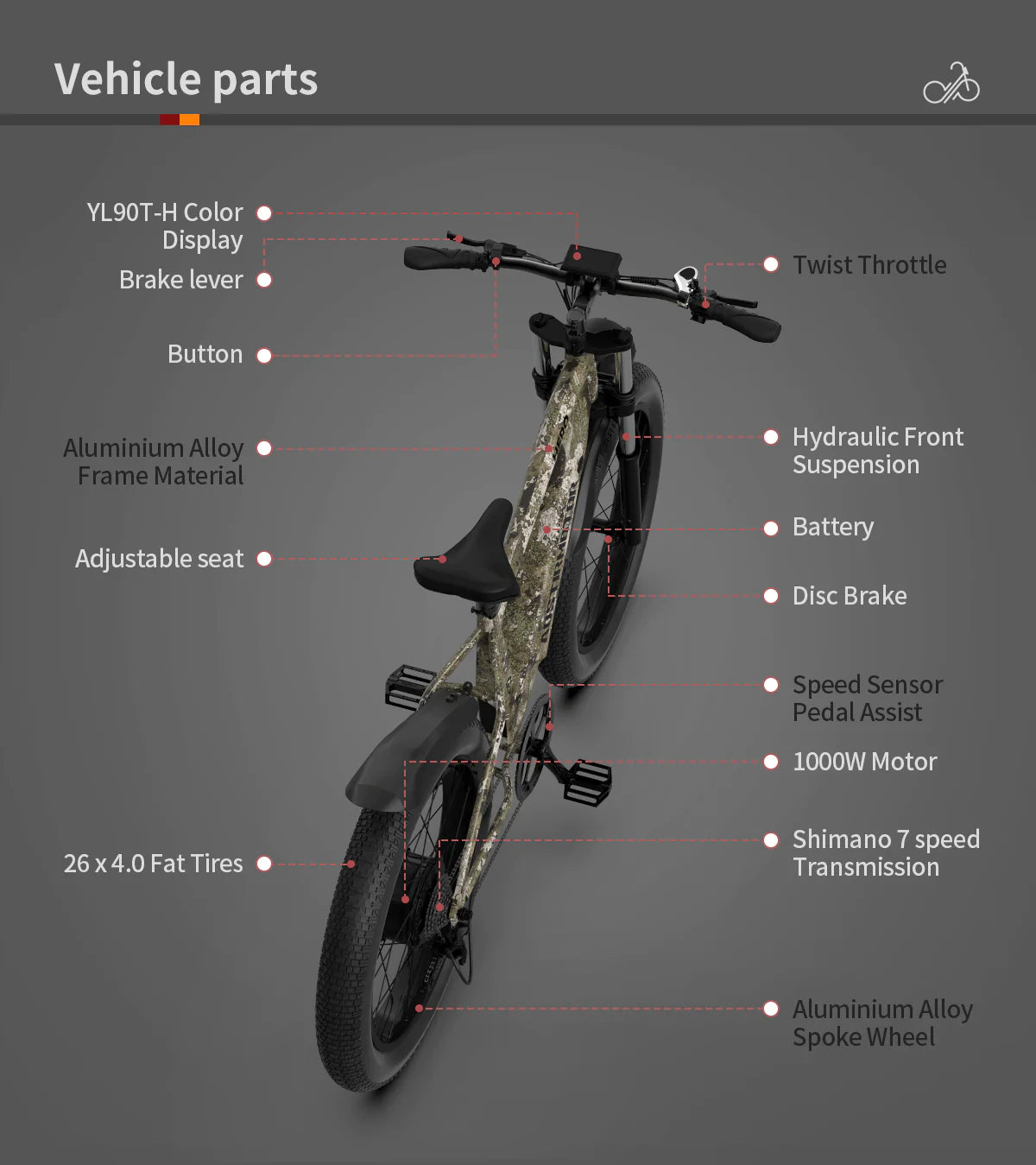 Off-road Electric Bike Hero