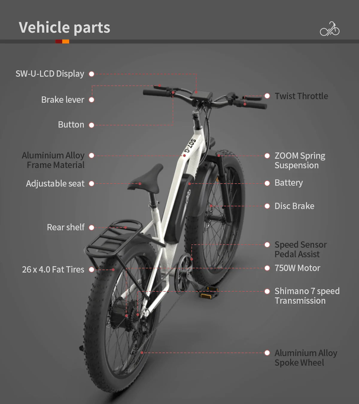 Commuter Step Thru Electric Bike S07-G