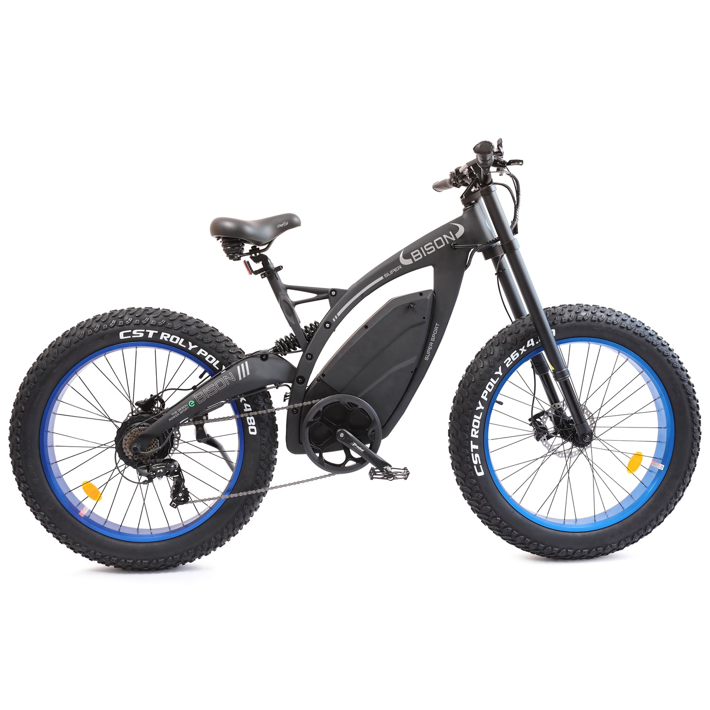 Bison-Matt Black Electric Bike