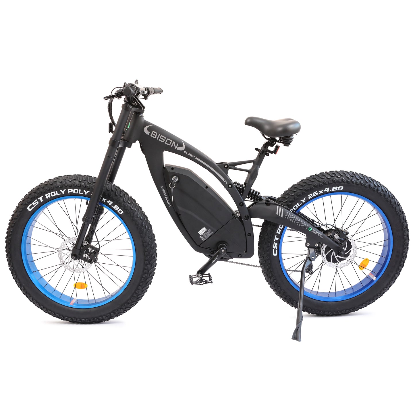 Bison-Matt Black Electric Bike